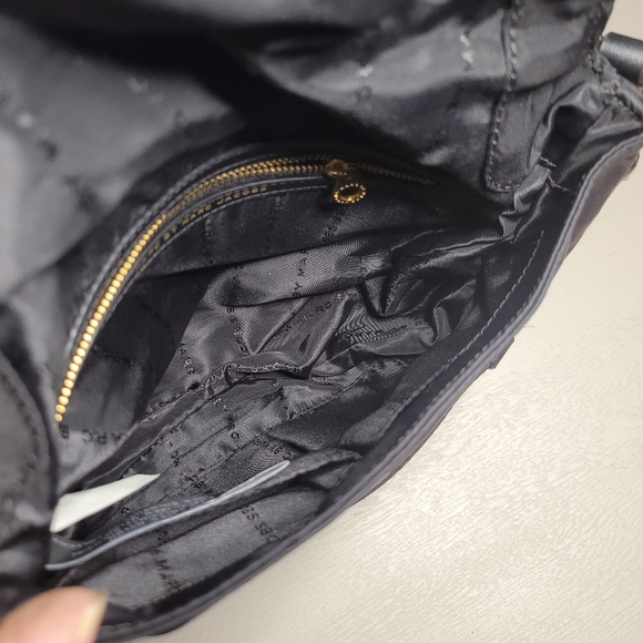 Marc by Marc Jacobs Nylon Sadle Crossbody Handbag Black and Gold - Picture 7 of 9